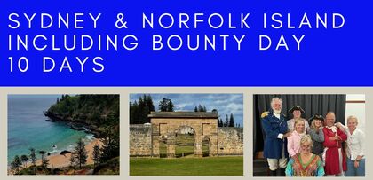 Sydney & Norfolk Island including Bounty Day Tours, couples and events holiday experience