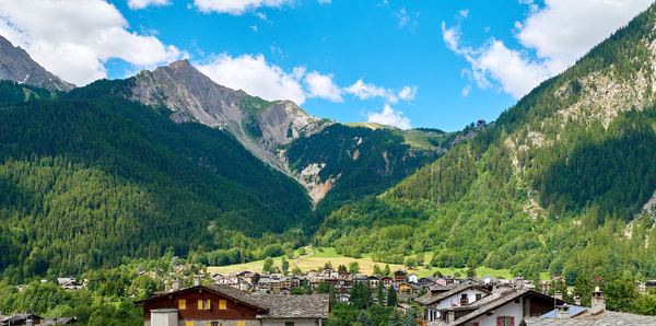 Chamonix and Mont Blanc Mountain Range, France
